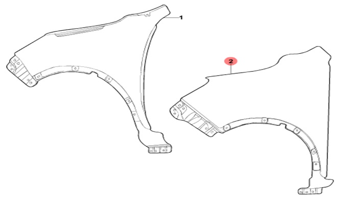 КРЫЛО ПЕРЕДНЕЕ