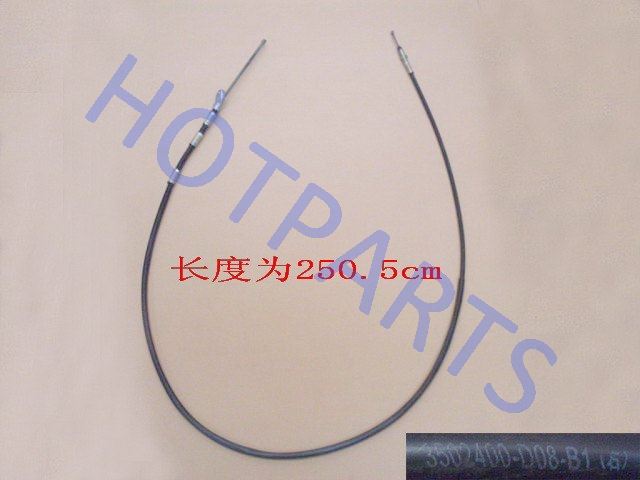 картинка ТРОС СТОЯНОЧНОГО ТОРМОЗА ЗАДНИЙ GW DEER G5 ПРАВЫЙ  3502400-D08-B1