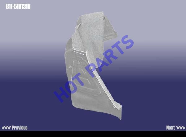 картинка MOULD ASSY - REAR ARCH LH  B11-5101310