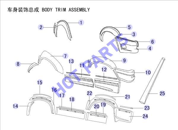 BODY TRIM ASSEMBLY