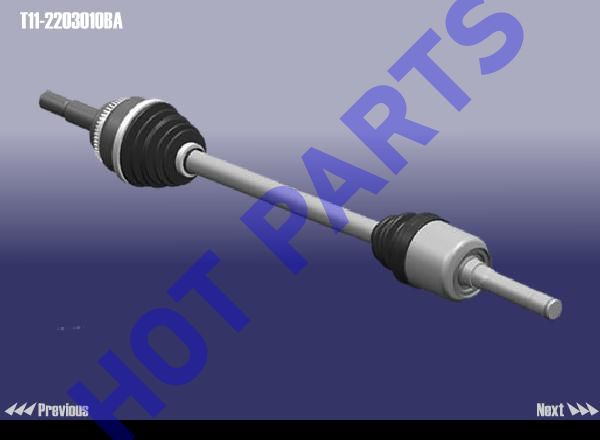 картинка ПРИВОД КОЛЕСА ЛЕВЫЙ В СБОРЕ CH TIGGO 4X2  T11-2203010BA