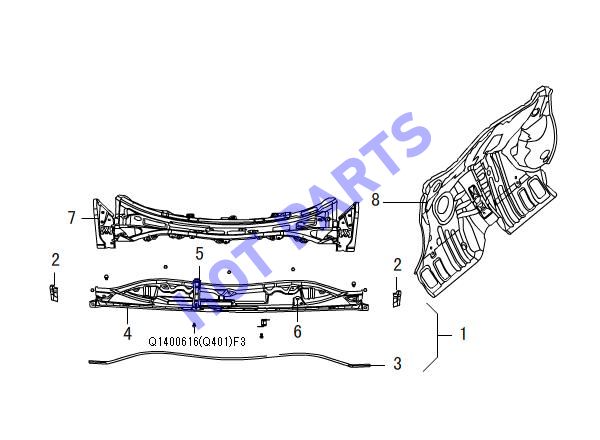 FRONT WALL FRAME & COVER PLATE
